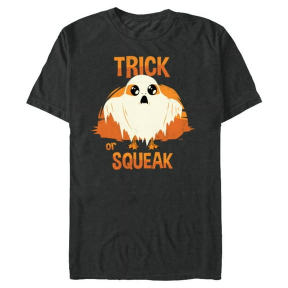 Star Wars Porg Treat or Squeak Halloween - Short Sleeve Blended T-Shirt for Adults - Customized-Dark Heather