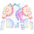 thumbnail image 3 of Sudadera para hombre Sudaderas de otoño Casual Sports Fitness Pullover Capucha Half-Zip Gradient Tie-Dye Print Odeerbi ODB-5, 3 of 5