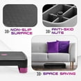 thumbnail image 5 of Yes4All 18.9" Aerobic Exercise Step Platform with 2 Risers, Adjustable Height Workout Stepper 3" 5.1" for Home Gym - Black/Purple, 5 of 5
