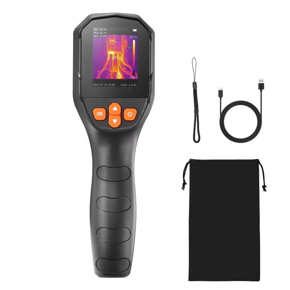 KFFKFF Thermal Imaging Camera with 240x180 Super Resolution, 2MP Visual Camera, 96x96 IR Resolution, 25Hz Refresh Rate, Temperature Range -4°F to 1022°F, 4 Viewing Modes & 6 Color Options