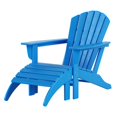 thumbnail image 1 of Chaise Adirondack avec Repose-Pieds Assorti Ensemble 2 Pcs, 1 of 7