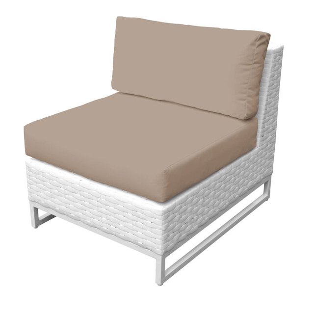 TKC Miami Armless Patio Chair in Wheat