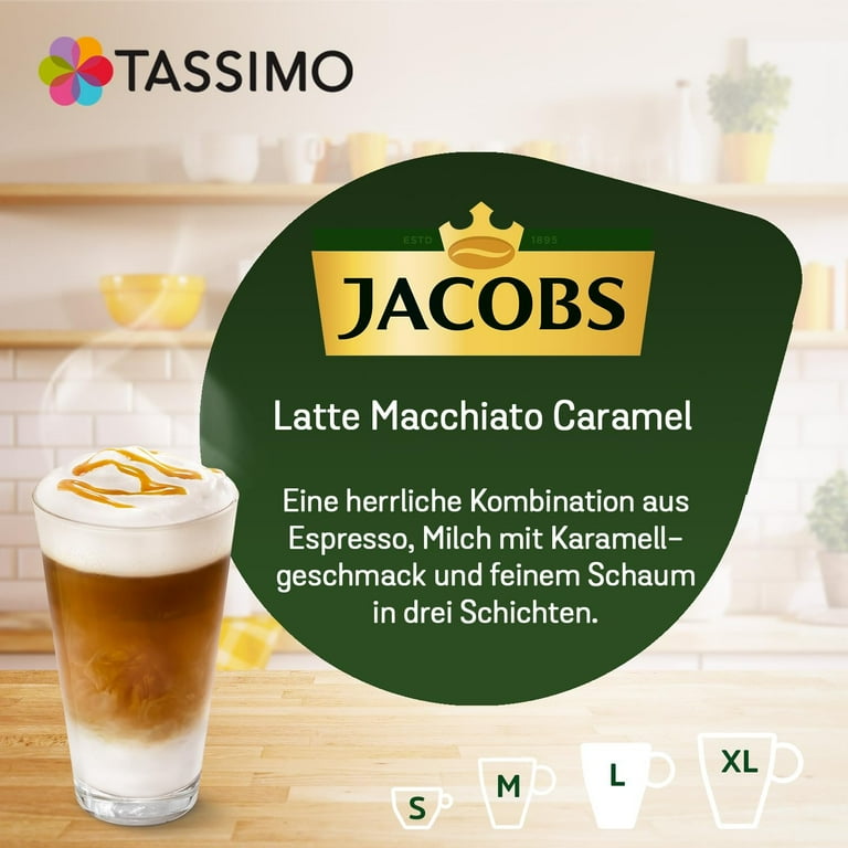Tassimo Jacobs Latte Macchiato caramel, 5er Pack x 268 g