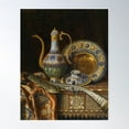thumbnail image 2 of Still Life With Oriental Antiques (1886) - Max Schodl Poster Wall Art, Modern Wall Decor For Living Room Bedroom, 8x12 UNFRAMED, 2 of 3