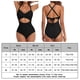 thumbnail image 2 of Conjuntos de bikini Tirantes finos Traje de baño Control de barriga para mujer (Negro M) FLhrweasw Para estrenar, 2 of 8