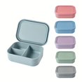 thumbnail image 4 of 1pc  Silicone Lunch Box  Leak Proof Bento Box  3 Compartments Food Container  Microwave Safe  For School Students And Office Workers  Kitchen Gadgets  Kitchen Accessories  Travel Accessor, 4 of 7