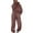 Brown, variant on Scyoekwg Womens 2 Piece Outfits Hooded Long Sleeve Sweatshirt Jogger Sweatpant Casual Matching Outfits Two Piece Set Fashion Tracksuit (Brown,S)