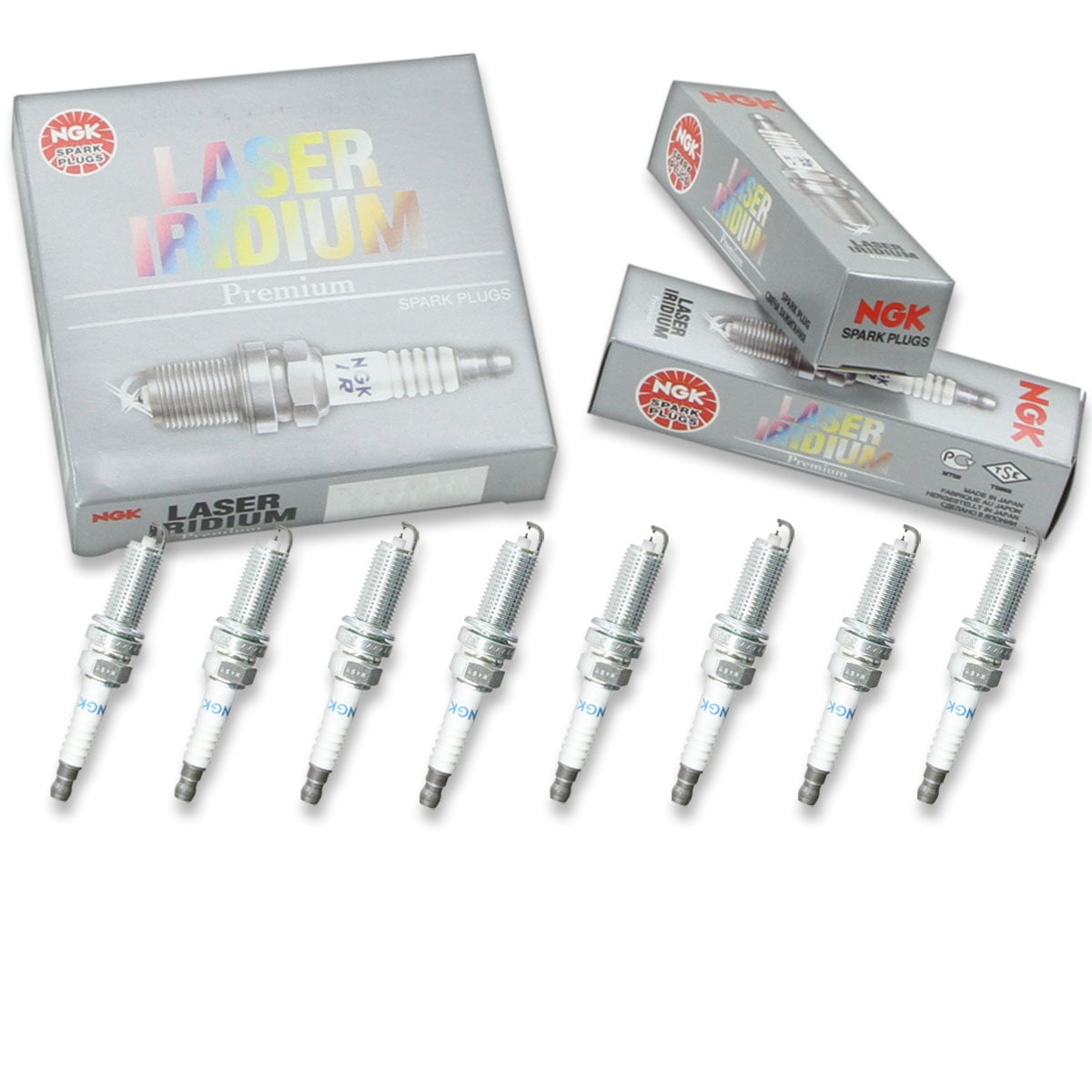 8 pc NGK 1406 Laser Iridium Spark Plugs for 22401 EZ37C 22401-1LA1C 22401-1LA7C 3442 4712 9693 FXE22HR11 IXEH22TT Ignition Wire Secondary Fits select: 2013-2020 NISSAN PATHFINDER