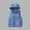 Blue, variant on Kids Solid Color Hooded Vest Lined Sleeveless Warm Fall Winter Casual Comfortable Everyday Outerwear Coat for Boys and Girls 3-11 Years(Yellow,1 Years)