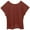 Brick Red, variant on SHITINN Women's Clothes Pure Color Round Neck Linen Pocket Casual Loose Short Sleeve T Shirt for Women Everyday R Womens Tops Short Sleeve Clothes for Women