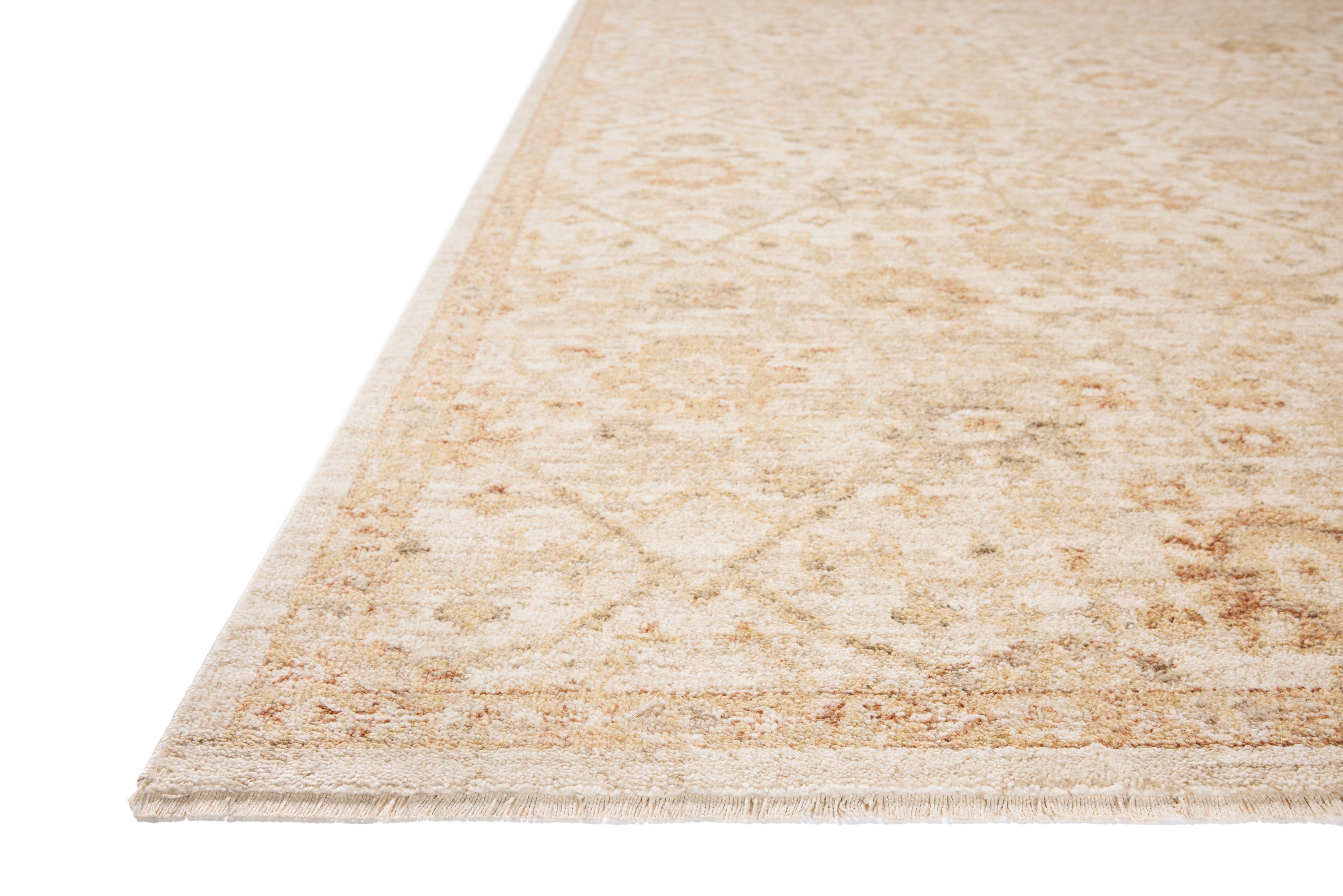Chris Loves Julia x Loloi Palma Natural / Spice 5'-3" x 7'-6" Area Rug
