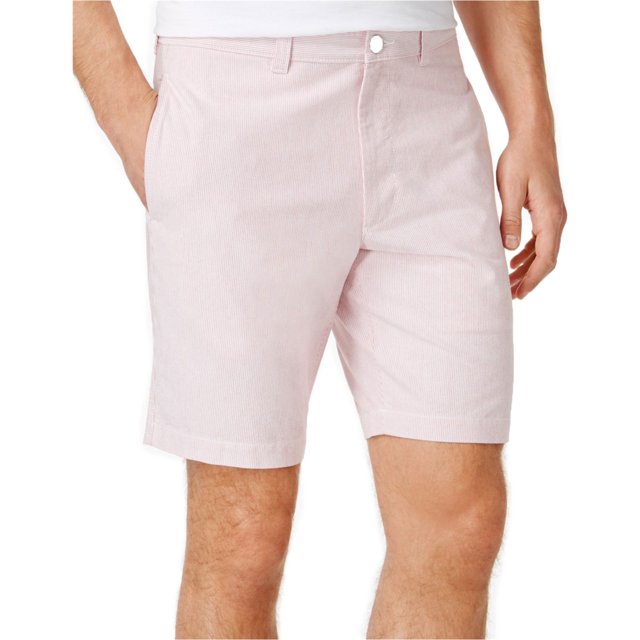 Club Room Mens Copeland Pinstripe Casual Walking Shorts, rosa, 42 Club Room Caminando