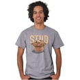 thumbnail image 4 of Funny Joke Stud Muffin Food Pun Men's Big & Tall Crewneck Graphic Tee Brisco Brands 5X, 4 of 5