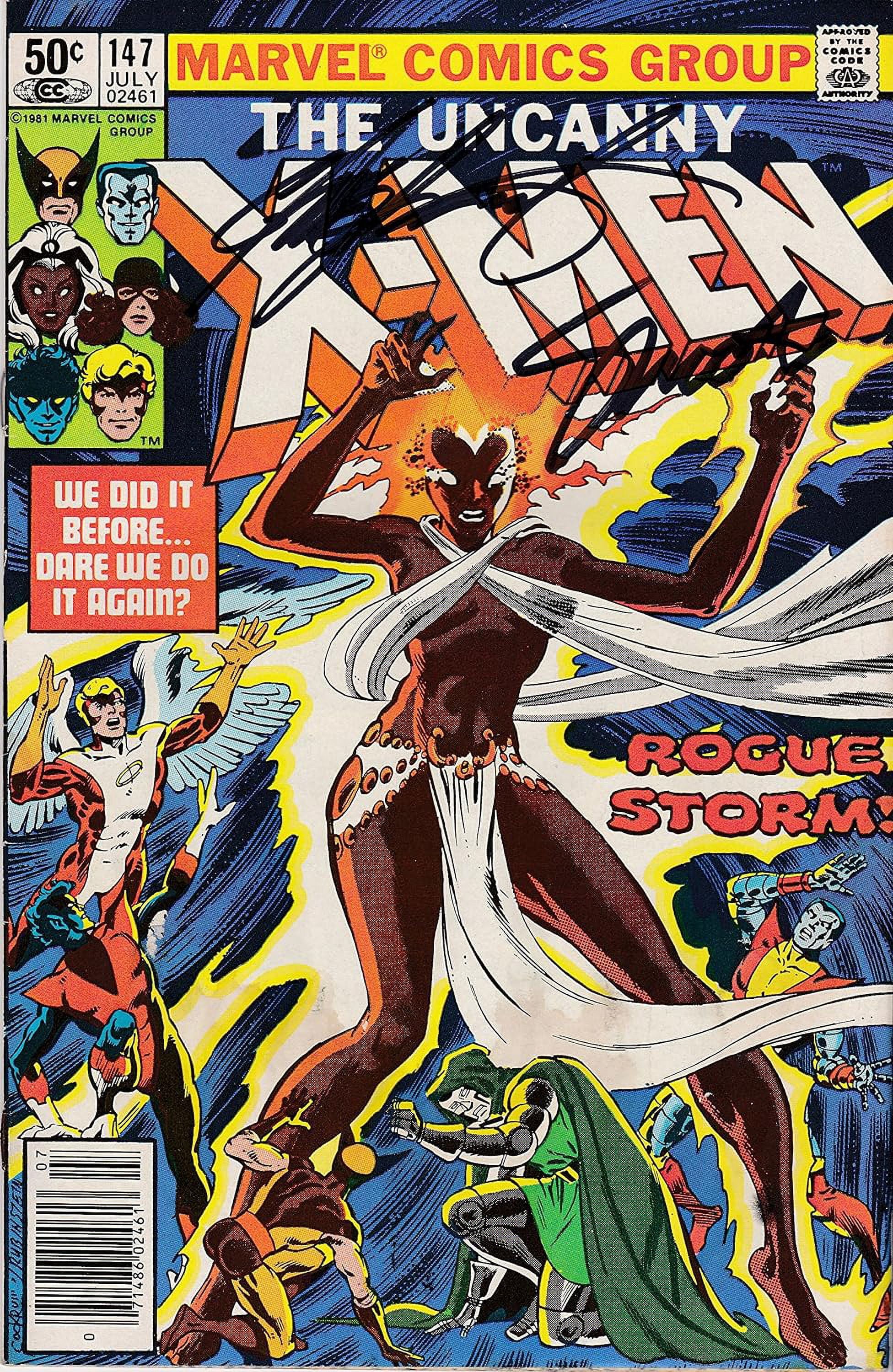 Uncanny X-Men #147 FINE Signed Jim Shooter Chris Claremont