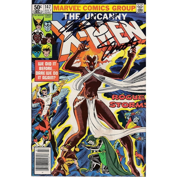 Collectible Marvel Comics Uncanny X-Men #147 FINE Signed Jim Shooter Chris Claremont