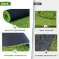 thumbnail image 6 of Fas Home Artificial Grass Turf 4' x 86' Indoor Outdoor, 0.8 Inch Pile Height Fake Grass Realistic Synthetic Grass with Drain Holes Grass Carpet Pet Grass for Patio Garden Lawn Landscape Balcony, 6 of 7
