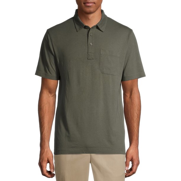 Men's Washed Jersey Polo