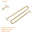 thumbnail image 2 of Correa de cadena plana de Hierro Unique Bargains 39 Bolso Cadenas Accesorios Monedero Cadena Correas Dorado Tono, 2 of 6