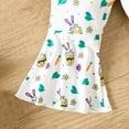 thumbnail image 7 of TAIAOJING Infant Girls Short Sleeve Easter Prints Romper Bodysuit Pants Headbands Outfits Sets, 7 of 7