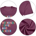 thumbnail image 3 of Camiseta KIDDAD Weekends Coffee Soccer Mom de Manga Corta, 3 of 6