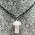 thumbnail image 5 of K-KED 50pc Wholesale Natural Gem Stone Quartz Crystal Carved Mushroom Pendant Necklace-Amethyst, 5 of 8