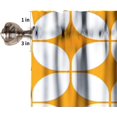 thumbnail image 5 of Mid Century Window Valance,Drop Shapes Abstract Triangular Retro Printed Pattern Curtain Valance for Kitchen Bedroom Decor with Rod Pocket W54xL18in, 5 of 5