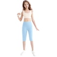 thumbnail image 3 of Coerni Girls' Athletic Bike Shorts Dance Yoga Running Soccer Kids Compression Shorts Girls Athletic Leggings Mid Length Short Pants, 3 of 5