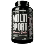 MultiSport Women's Daily Multivitamin-Mineral Supplement, Vitamin C, D, E, MK7, Zinc for Immune Support, 120 Vegetable Capsules, NutraBio Labs