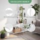 thumbnail image 4 of 4 niveles slim multi-purpose ladder estante: space-saving engineered wood organizer para oficina, dormitorio de esquina in blanca, 4 of 6
