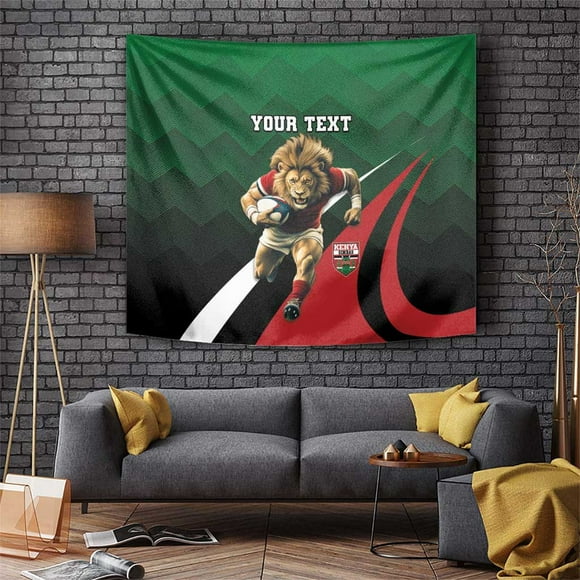 Kenya Rugby Custom Tapestry Go Simbas LT15