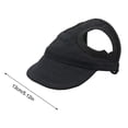 thumbnail image 3 of Dog Baseball Cap, Dog Sun Hat,Breathable Lightweight Design, Secure Adjustable Chin, Quick-Dry Fabric Reinforced Brim Small Medium Large Dogs Black, 3 of 5