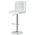 thumbnail image 4 of ZenSports Set of 2 Height Adjustable Swivel Bar Stool PU Leather Kitchen Counter Stool W/Back, White, 4 of 8