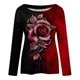 thumbnail image 4 of Camisas Para Mujer, Camisetas de Gran Tamaño, Manga Larga, Moda Informal, Estampado, Cuello Redondo, Camiseta Suelta, Blusa de Otoño, Pulóver, Tops Odeerbi ODB135134, 4 of 5