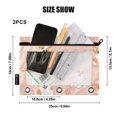 thumbnail image 2 of Dailycode 2 Pack Pencil Pouch for 3 Ring Binder Smooth Zipper Folders with Pockets Clear Window Pencil Case, Corgi Dog and Paw Prints, 2 of 5