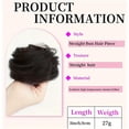 thumbnail image 3 of European and American Style Wig Meatballs, Scalp Tendons, Hair Loops, Straight - Easy - to - Wear, Breathable for Daily Commutes, Banquets, Photo Shoots, 3 of 9
