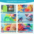thumbnail image 6 of Waterfall Forest Landscape 5D Diamond Art Kits for Adults,Moonlight Diamond Painting Kits for Beginners,DIY Full Drill Diamond Dots with Gem Art Kits for Home Decor 12x16 inch, 6 of 6