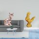 thumbnail image 2 of Estatua de gato, figura de escritorio, escultura de pollo, adorno de animal de resina, material cerámico, textura suave, adecuada para regalar, decora, 2 of 8