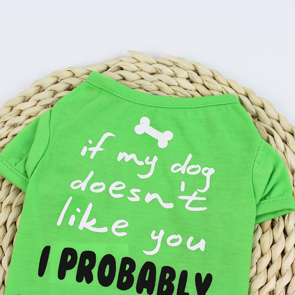 Dog Shirt Dog TShirts Dog Spring Summer Clothes Printed Pet Clothing