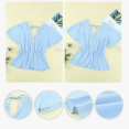 thumbnail image 4 of Blusas peplum para mujer de Joefnel Camisas babydoll Blusas de verano Tops con volantes para mujer Top peplum, 4 of 5