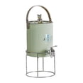 thumbnail image 2 of Dispensador de bebidas con soporte y tapa Jarra de agua fría Hervidor de agua fría acrílico con Verde, 2 of 9