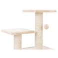 thumbnail image 3 of TRIXIE Valencia Plush & Sisal 3-Level 28" Cat Tree with Scratching Posts & Condo, Beige, 3 of 7