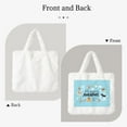 thumbnail image 2 of Honeii Let's Go on an Adventure Print Fluffy Shoulder Bag Plush Bags Women Ladies Tote Bag Fluffy Furry Purse Handbag for Autumn and Winter, 2 of 7