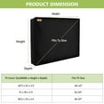 thumbnail image 3 of Outdoor TV Cover, Waterproof and Dustproof TV Screen Protectors with Zipper Remote Control Pocket for 60-65in LED LCD OLED TVs, 3 of 7