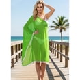 thumbnail image 5 of HAPPY BAY Women's Beachwear Swimsuit Coverups for Women Summer Swim Beach Dress Cover ups for Swimwear Women Loose Wear Bathing Suit Cover-up for Women 1X-2X Sage_AC683, 5 of 5