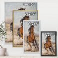 thumbnail image 4 of Designart Painting Of A Horse In The Race FLOAT FRAME WALL ART, 4 of 4