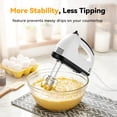 thumbnail image 6 of TINANA 7-Speed Electric Hand Mixer with Storage Case, Lightweight Handheld Baking Mixer with Stainless Steel Beaters & Dough Hooks,One-Touch Eject, 6 of 9