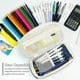 thumbnail image 4 of Estuche para Lápices de Gran Capacidad, Lapicera Expandible con 4 Compartimientos, Lapiceras Organizras Aesthetic para Escolar Oficina Trabajo, 4 of 4