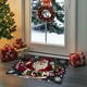 thumbnail image 4 of Adornos navideños, alfombras navideñas, tapete navideño, tapete navideño, tapete navideño, tapete navideño decorativo para sala de estar, dormitorio, cocina, baño, tapetes de poliéster, 4 of 6
