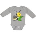 thumbnail image 3 of Inktastic Monarch butterfly caterpillar- cute baby insect Boys or Girls Long Sleeve Baby Bodysuit, 3 of 5