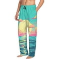 thumbnail image 6 of Sikiie Retro Palm Beach Sunset Pajama Pants Men, PJ Bottoms, Sleep & Lounge Pants-XX-Large, 6 of 6